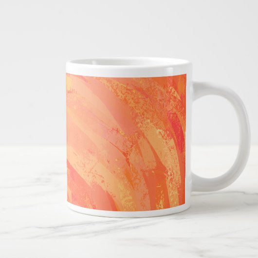 Fire Lake Orange Swirl Jumbo-Tasse (Rechts)