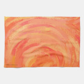 Fire Lake Orange Swirl Küchentuch (Horizontal)