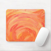 Fire Lake Orange Swirl Mousepad (Mit Mouse)