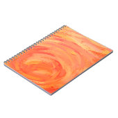 Fire Lake Orange Swirl Notizblock (Linke Seite)