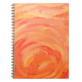 Fire Lake Orange Swirl Notizblock (Vorderseite)