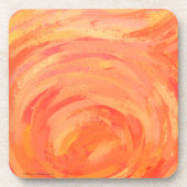 Fire Lake Orange Swirl Untersetzer (Vorderseite)