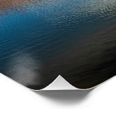 Fire Lake Vista Glänzend Poster (Ecke)