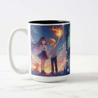 Fire Legend Kids Mug – for boys and girls Zweifarbige Tasse