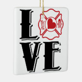 FIRE-LIEBE mit Malteser Kreuz und Herz Keramikornament (Rechts)