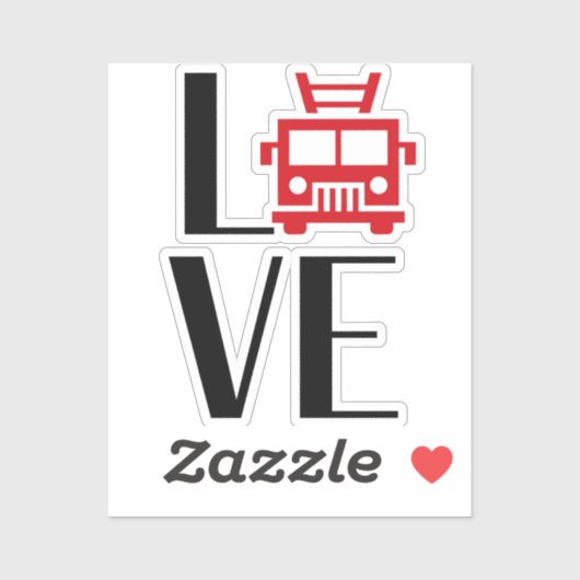 FIRE-LIEBE-Motor [FL16] Aufkleber (Blatt)