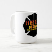 FIRE LIFE DESIGN CO [Logo 1] Kaffeetasse (Vorderseite Links)