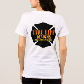 FIRE LIFE DESIGN CO [Logo 1] Tri-Blend Shirt (Rückseite)