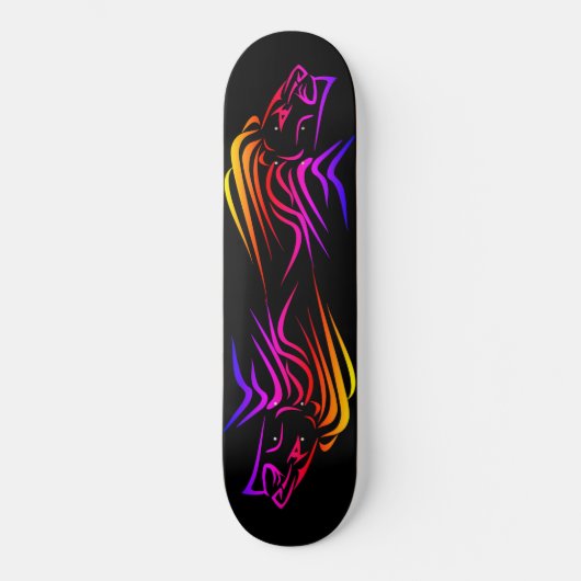 Fire Lion Skateboard - Custom Colors (Vorderseite)