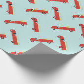 Fire LKW-Muster, Packpapier (Ecke)