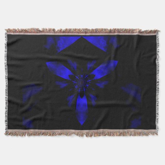 Fire Lotus Midnight Blue 1 Decke (Vorderseite)