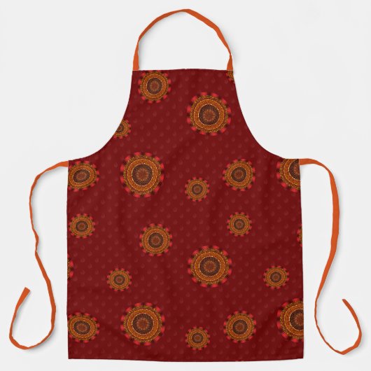 Fire Mandala All-over Print-Schürze Schürze (Vorderseite)