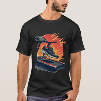 Fire on the Treadmill | Explosive Cardio & Running T-Shirt