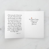 Fire or Flame and Heart with Quote Pentecost Karte (Innenseite)