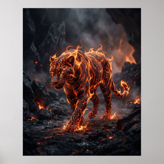 Fire Panther Ember Shadows Poster (Vorne)