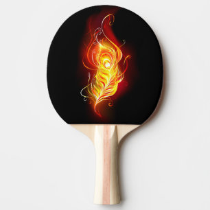 Fire Peacock Feather Tischtennis Schläger