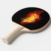 Fire Peacock Feather Tischtennis Schläger (Vorderseite)