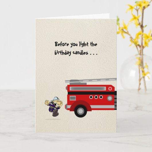 Fire permit needed for Birthday Candles? Karte (Gelbe Blume)