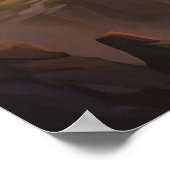 Fire Phoenix Sacred Cliffs Poster (Ecke)