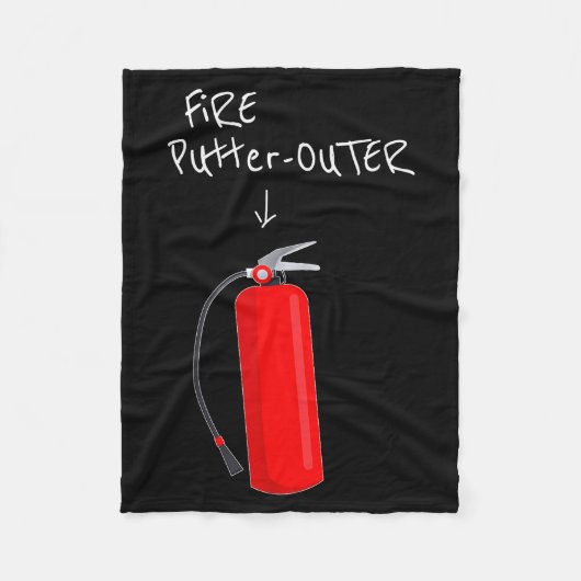 Fire Putter Outer Fire Extinguisher Fire Fighter F Fleecedecke (Vorderseite)