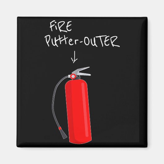 Fire Putter Outer Fire Extinguisher Fire Fighter F Magnet (Vorne)