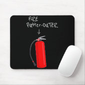 Fire Putter Outer Fire Extinguisher Fire Fighter F Mousepad (Mit Mouse)