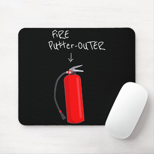 Fire Putter Outer Fire Extinguisher Fire Fighter F Mousepad (Mit Mouse)