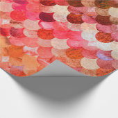 Fire Red Mermaidscales Mermaid Fishscales Scales Geschenkpapier (Ecke)