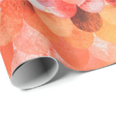 Fire Red Mermaidscales Mermaid Fishscales Scales Geschenkpapier (Rolleneckpunkt)