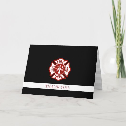 Fire Rescue Professional Customized Thank You Dankeskarte (Vorderseite)