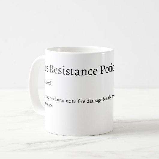 FIre Resistance Potion Tasse (Vorderseite Links)