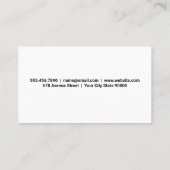 Fire | Restaurant | Cooking Visitenkarte (Rückseite)