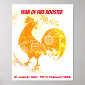 FIRE ROOSTER BIRTHDAY POSTER (Vorne)
