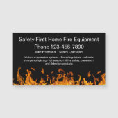 Fire Safety Equipment Theme Visitenkartenmagnete Magnetkarte (Vorderseite)