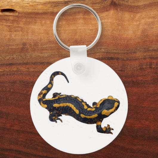 Fire Salamander Key Ring Schlüsselanhänger (Vorderseite)