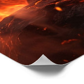 Fire Salamander Molten Cavern Poster (Ecke)