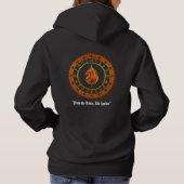 Fire Sigil Pullover Hoodie – Minimal Arcane (Rückseite)