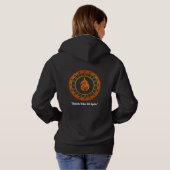 Fire Sigil Pullover Hoodie – Minimal Arcane (Schwarz voll)