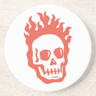 Fire Skull Getränkeuntersetzer