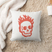 Fire Skull Kissen (Decke)