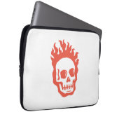 Fire Skull Laptopschutzhülle (Vorne Rechts)