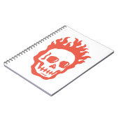 Fire Skull Notizblock (Linke Seite)