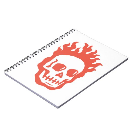 Fire Skull Notizblock (Linke Seite)