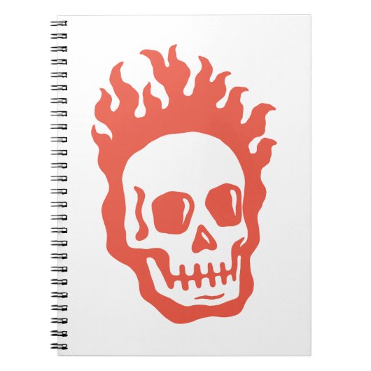 Fire Skull Notizblock (Vorderseite)