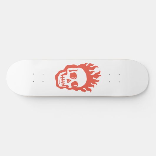 Fire Skull Skateboard (Horizontal)