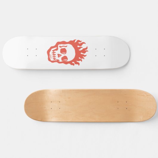 Fire Skull Skateboard (Horizontal)