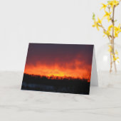 Fire Sky Greeting Card Karte (Gelbe Blume)