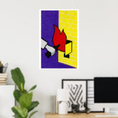 Fire Starter - Matchbox Print - Aesthetic Wall Art Poster (Heimbüro)