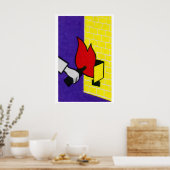 Fire Starter - Matchbox Print - Aesthetic Wall Art Poster (Küche)