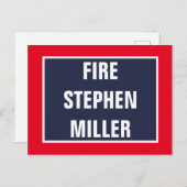 Fire Stephen Miller White House Advisor Postkarte (Vorne/Hinten)